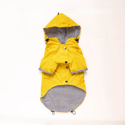 British Retro Thick Dog Raincoat
